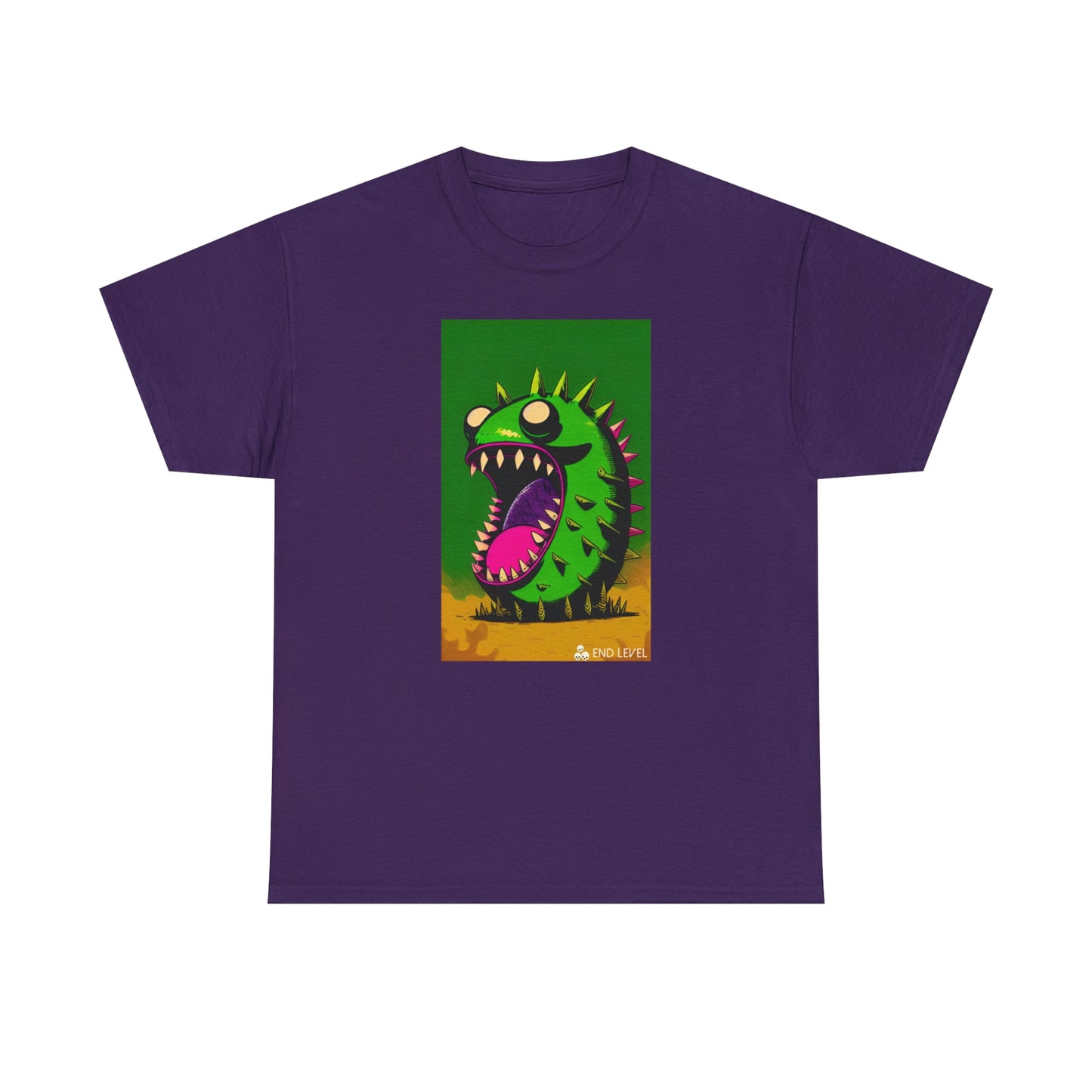 Purple tee with Mighty Zook design.