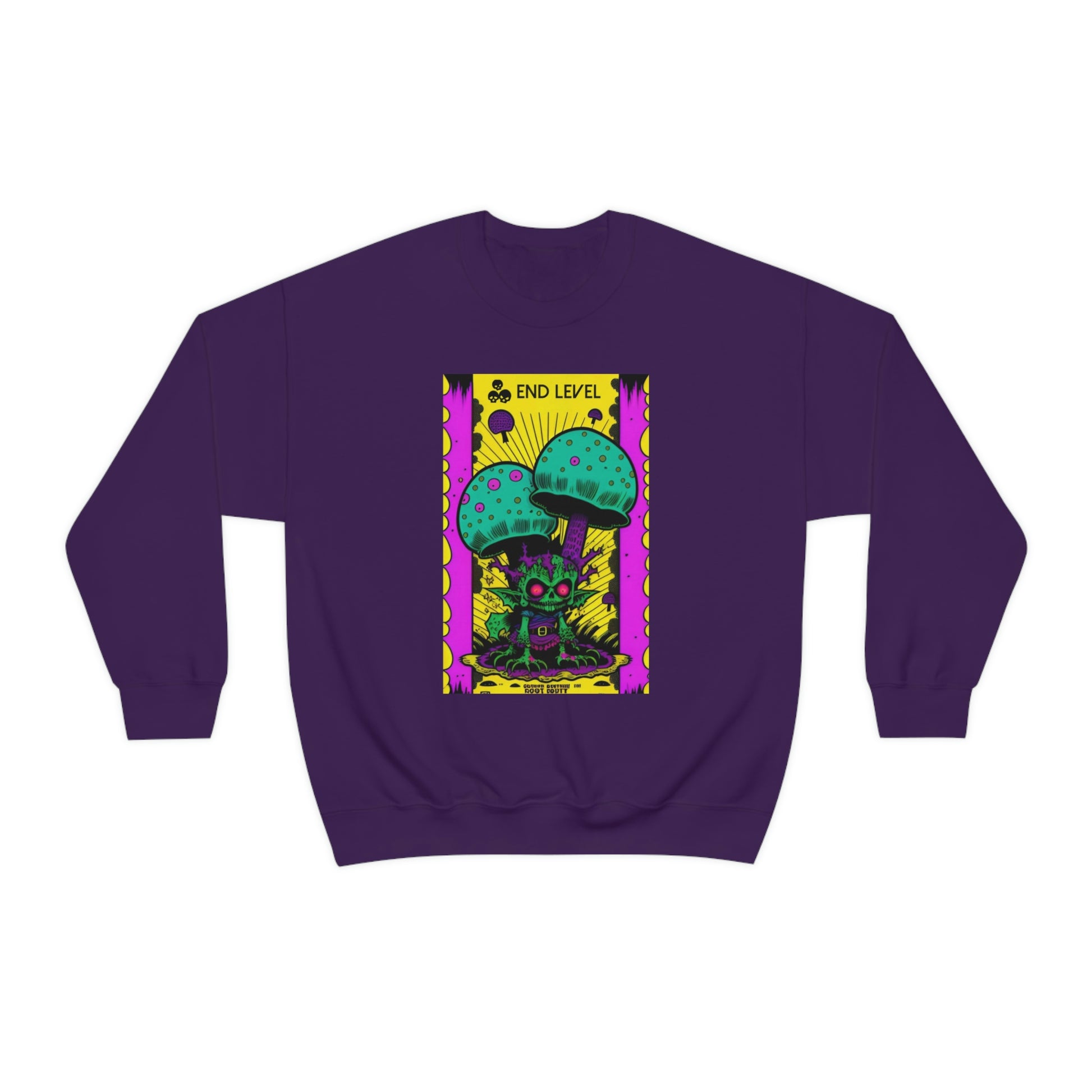Purple sweatshirt with Tea Time graphic