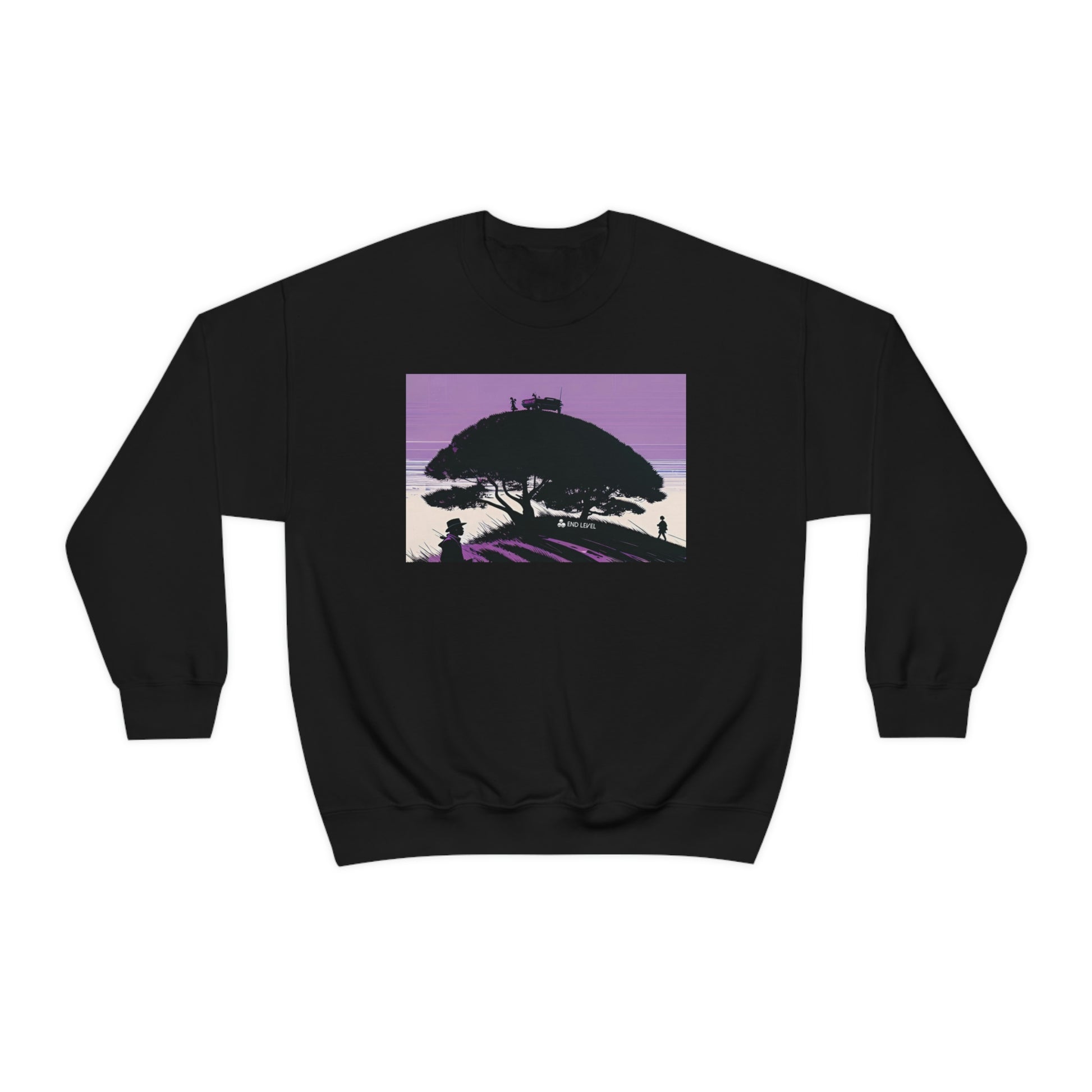 Black sweatshirt with Tough Parking design.