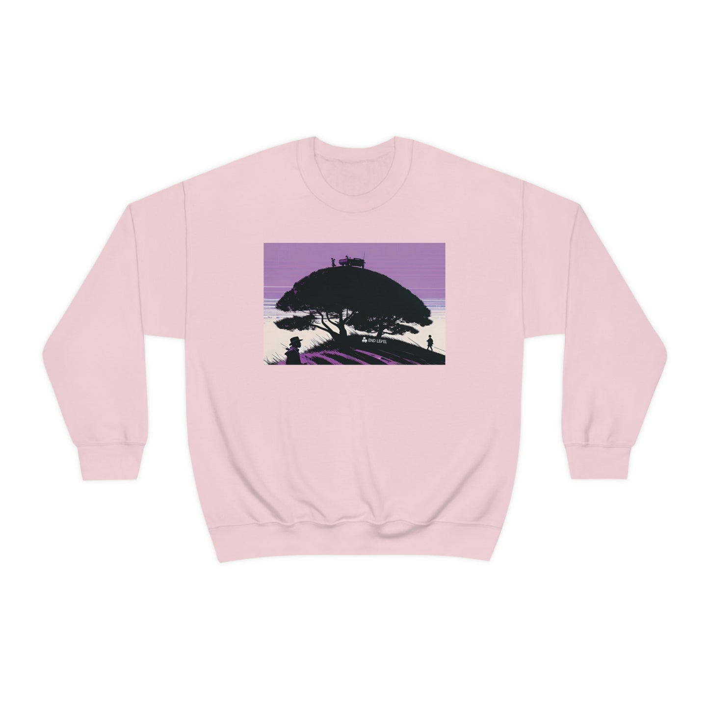 Pink sweatshirt with Tough Parking design.