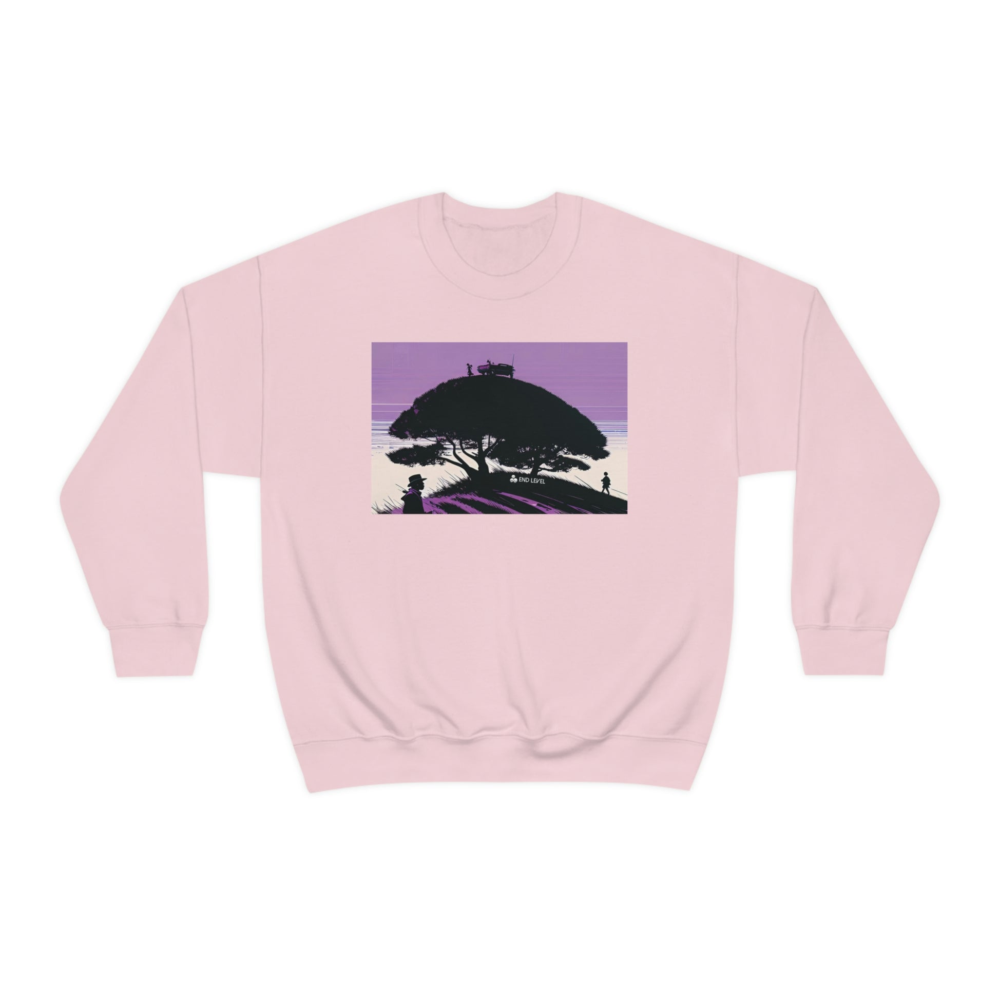 Pink sweatshirt with Tough Parking design.