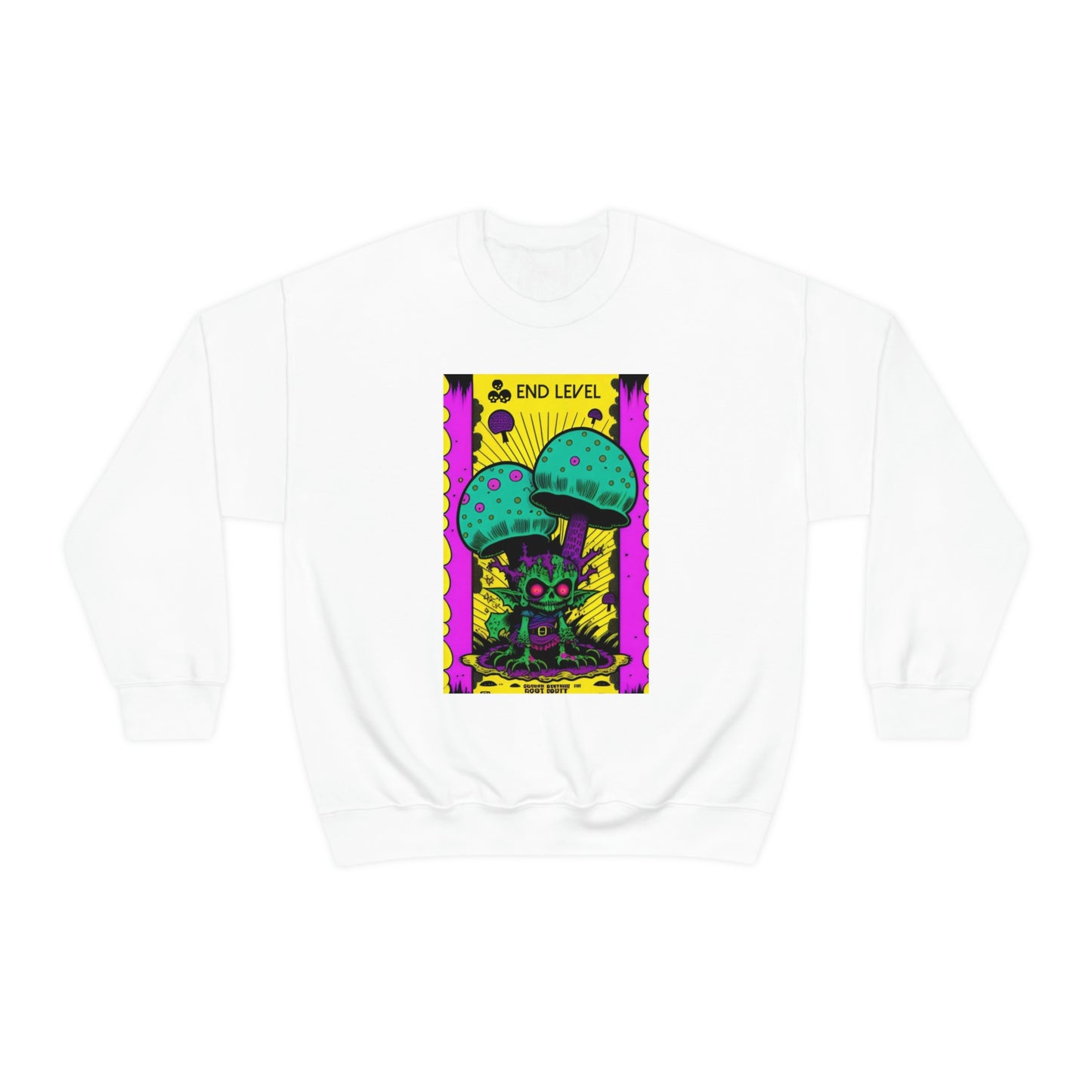 White sweatshirt with Tea Time graphic