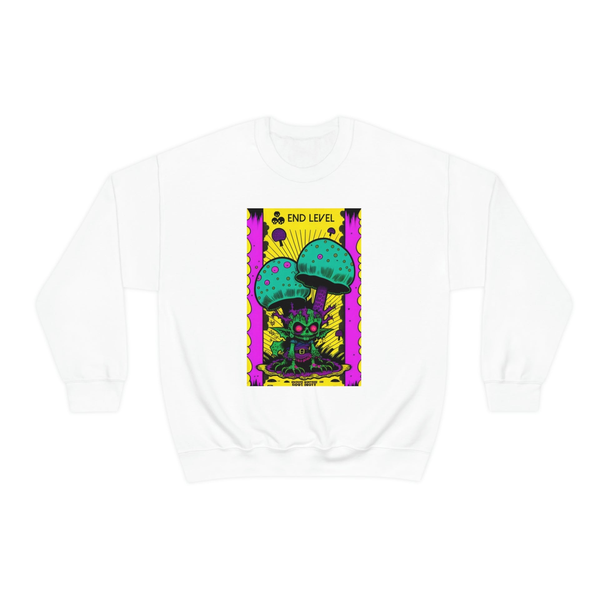 White sweatshirt with Tea Time graphic
