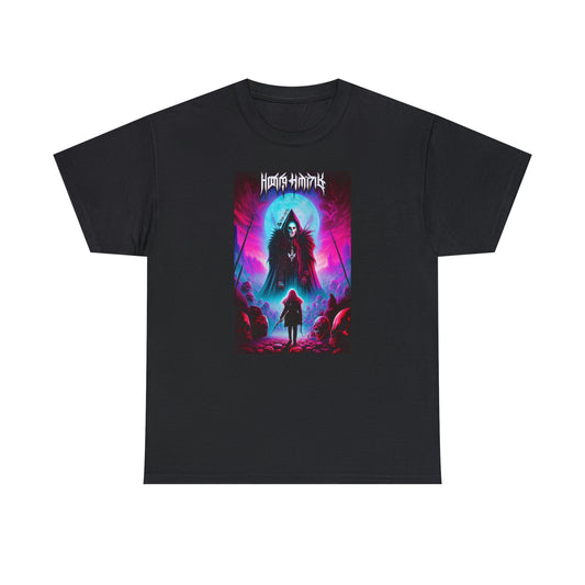 Black tee with Kul's Realm design.