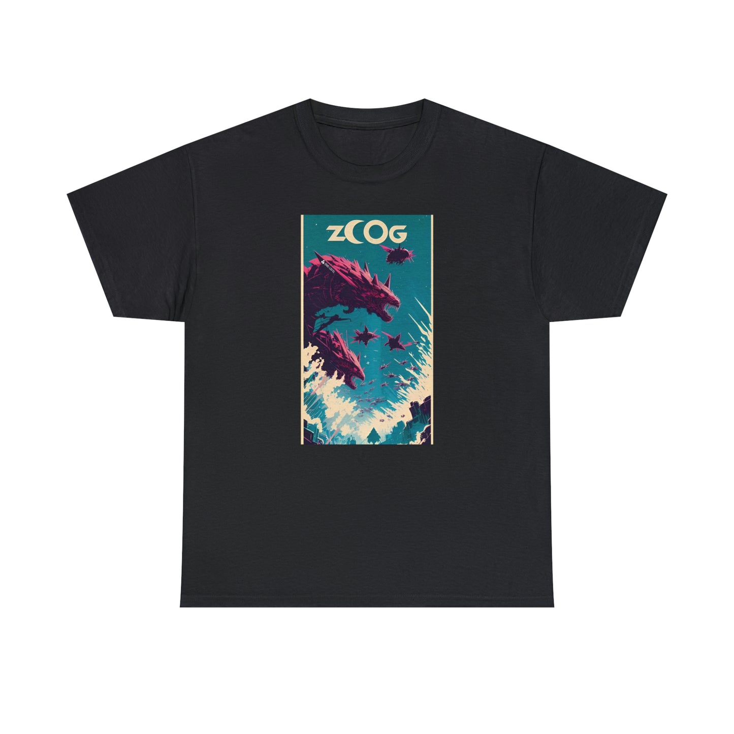 Black tee with Wolf Wyrm graphic design.